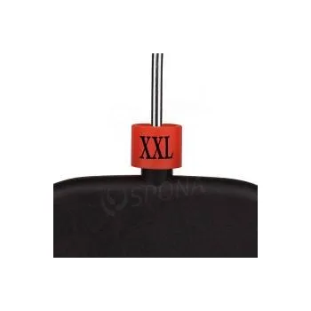 Ramínko Minireitery, značení "XXL", červená barva, černý potisk, 25ks