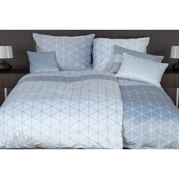 Povlečení Glamonde Gosse šedé 140 x 200, 70 x 90 cm zipový uzávěr