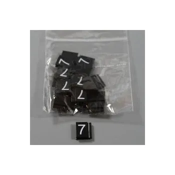 Dárková visačka Cenovky Q 6, 8 x 12 mm, náhradní číslo "7", 20 ks