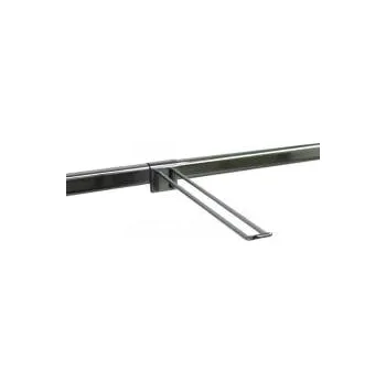 Prodejní regál VARIANT hák / háček dvojitý PRO, délka 250 mm, chrom (AC)