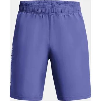 Chlapecké oblečení Chlapecké kraťasy Under Armour Tech Woven Wordmark Short velikost YM fialová