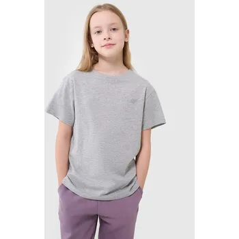 Dívčí tričko 4F velikost 134 grey melange