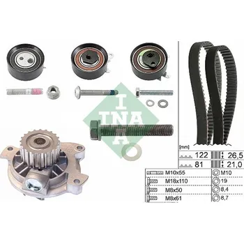 INA 530 0483 30 Vodní pumpa + sada ozubeného řemene (530048330)