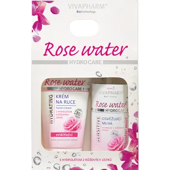 Kosmetická sada Vivaco Dárková kazeta kosmetiky s růžovou vodou - duo