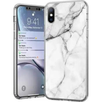 Pouzdro na mobilní telefon Wozinsky Wozinsky Marble gelový kryt Marble pro Samsung Galaxy M31 bílý