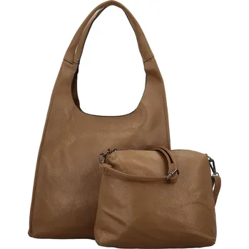 Kabelka Trendy dámský koženkový set kabelek Jordy, tmavě hnědý