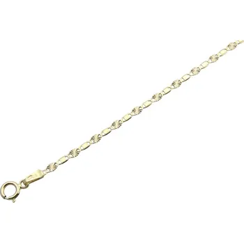 Náramek Zlatý 585/1000 náramek žiletkový 1391