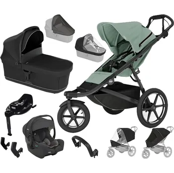 Přeprava dětí Kočárek THULE Set MAX Urban Glide 3 2025 + JOIE, mist green magnetic buckle