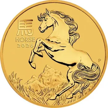 The Perth Mint Australia - Zlatá mince 1 Oz Lunar Series III Year of the Horse 2026 - 31.099998474121094 g