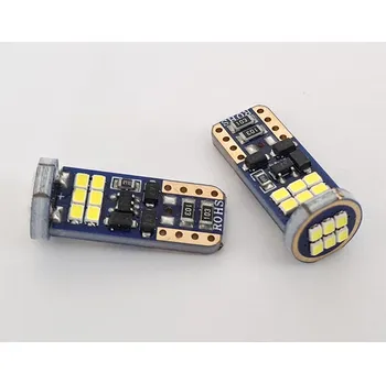 Povinná bezpečnostní výbava LED 2x T10 W5W 2016-18 Can Bus - 2x 12V LED žárovka 5W do auta s předním svitem, s paticí T10 W5W s CAN BUS