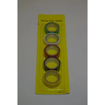 Izolační páska Elektrikářská izolační páska barevná - 5ks