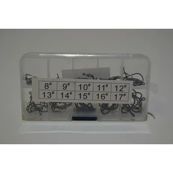 Rybářský háček Sada rybářských háčků s očkem - 100 ks