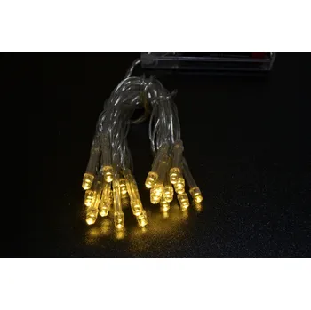 Vánoce PRC Vánoční osvětlení 20 LED teple bílé na baterie BD, bateriové