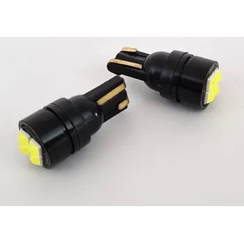 Autožárovka LED 2x T10 W5W 3030-4 Can Bus - 2x 12V LED žárovka do auta s předním svitem, s paticí T10 W5W s CAN BUS
