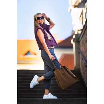 Jadberg Women Šedé dámské kalhoty Älskar Velikost: M-L