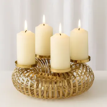 Svícen BOLTZE Adventní svícen zlatý