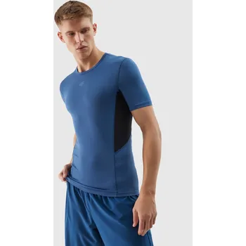 Pánské tričko Pánské sportovní tričko slim z recyklovaných materiálů 4F velikost XXL modrá