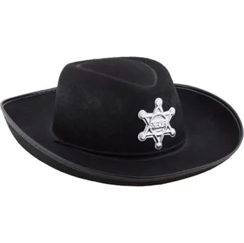 Karnevalový doplněk Kovbojský klobouk dětský černý