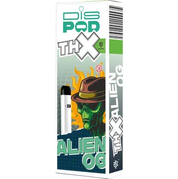 CBD THX jednorázový vape disPOD Alien OG Obsah: 0,5ml