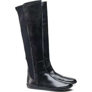 Dámské kozačky ZAQQ QATCH Shine nappa black 37-44 NAPPA/NAPPA Dvouvrstvá hlazená kůže Černá 38