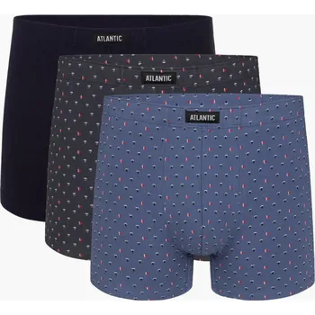 Boxerky Pánské boxerky ATLANTIC 3-Pack velikost M vícebarevné