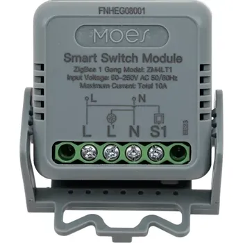 Centrální jednotka pro chytrou domácnost MOES MiNi Smart Switch Module - Zigbee DIY spínač světel 10 A 1