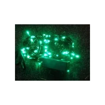 Vánoční dekorace PRC VÁNOČNÍ OSVĚTLENÍ 50 LED DIOD ZELENÉ ZD, BLIKAČKY