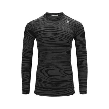 Aclima WarmWool Crew Neck Man Black Motion černá XL