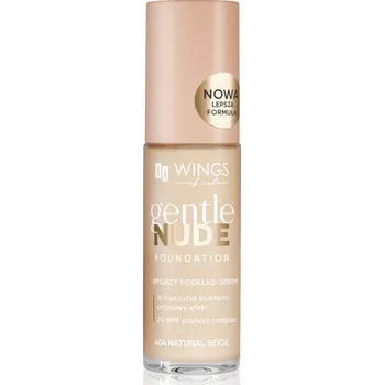 Make-up AA Wings of Color Gentle Nude Foundation tekutý make-up s hydratačním účinkem odstín 404 Natural Beige 30 ml