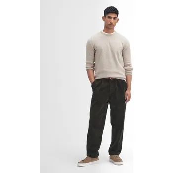 Pánské kalhoty Barbour Stretch Cord Relaxed Trousers — Forest