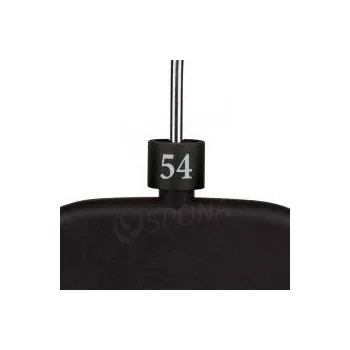 Ramínko Minireitery, značení "54", černá barva, stříbrný potisk, 25ks