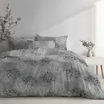 Stanex povlečení krep větvičky šedé (LS391) 140x200, 70x90 cm