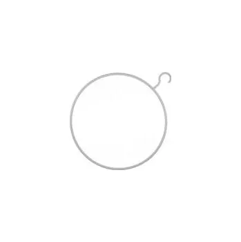 Ramínko Plastová ramínka "kruh", průměr 37 cm, bílá, 1 ks