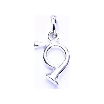 Přívěsek Zlatý přívěsek, bílé zlato, poštovní trubka - P 449 (Zlatá trubka)