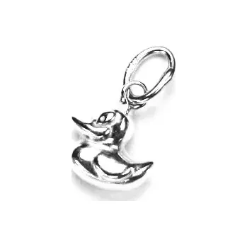 Přívěsek Zlatý přívěsek kachnička, bílé zlato - P 766 (Zlatá kachnička)