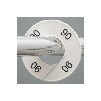 Ramínko Velikostní kruh, značení na štendr "90", bílý, černé písmo, 1ks