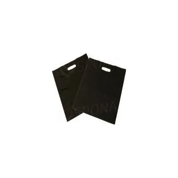 Nákupní taška Igelitová taška LDPE, 20 x 30+5 cm, černá, 1 ks