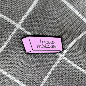 Guma s nápisem I make mistakes / Dělám chyby
