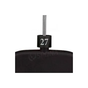 Ramínko Minireitery, značení "27", černá barva, stříbrný potisk, 25ks