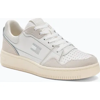 Dámská móda Dámské boty Tommy Jeans Retro Basket ecru/stratus grey
