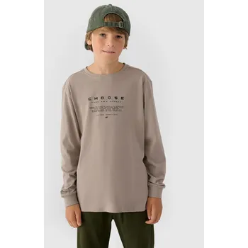 Chlapecké tričko Chlapecké tričko 4F velikost 128 warm light grey