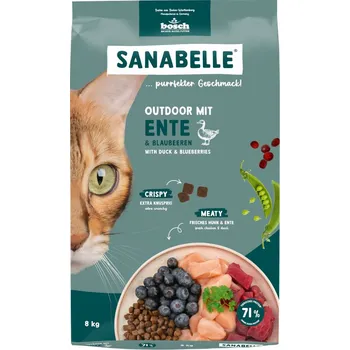Krmivo pro kočku 8kg Sanabelle Outdoor s kachnou granule pro kočky