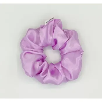 Saténová Scrunchie gumička sv. fialová L - klasik