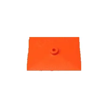 Základna stojanu 20 x 15 cm, pro tyč průměru 12 mm, oranžová