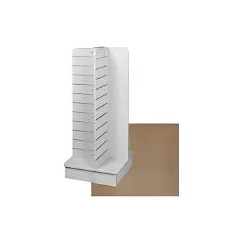 Prodejní regál Gondola středová do kříže CZ 40/13, zaoblené boky 40cm,výška 130cm,javor