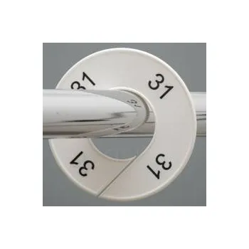 Ramínko Velikostní kruh, značení na štendr "31", bílý, černé písmo, 1ks