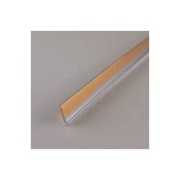 Lišty na cenovky, cenovková lišta samolepicí, 18 x 997 mm, průhledná