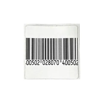 Bezpečnostní detektor Papírové bezpečnostní etikety s čárovým kódem, 40x40mm,8,2 MHz, 1000ks