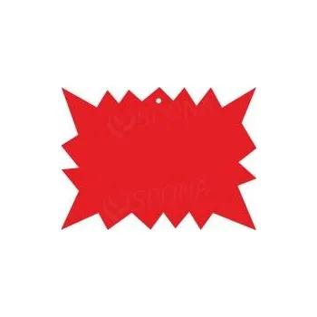 Dárková visačka Papírové visačky DREAMER "rebel" 120 x 88 mm, červené, 90 ks