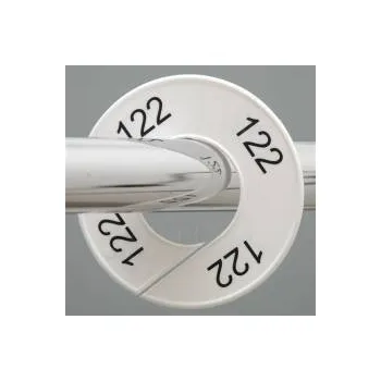 Ramínko Velikostní kruh, značení na štendr "122", bílý, černé písmo, 1ks